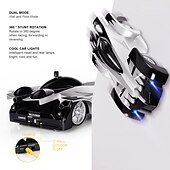 baratos veículos rc-Carro de controle remoto de escalada de parede duplo modo 360 rotativo rc stunt carros de corrida de alta velocidade recarregáveis com farol recarregável brinquedos para meninos presente para crianças