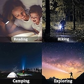 billige Campinglys-led taktisk lommelykt t6 superlys bærbar lommelykt i aluminiumslegering usb oppladbar utendørs camping taktisk blitslys