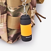 tanie Światła kempingowe-latarka kieszonkowa mini led ładowalna przenośna latarka usb wodoodporna brelok mała latarnia białe światło z baterią;
