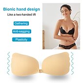 olcso Melltartók-női molett melltartók &amp;amp; bralettes öntapadós melltartó pánt nélküli 3/4 csésze egyszínű mikroelasztikus légáteresztő push up láthatatlan esküvői parti &amp;amp; esti szilikagél 805-1 bőrtónus / 1 db