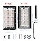 رخيصةأون مصابيح نمو النباتات-1/2 قطعة led النبات تنمو أضواء الطيف الكامل لمبة phytolamp للنباتات ضوء مصباح الزراعة المائية الدفيئة زهرة البذور تنمو خيمة
