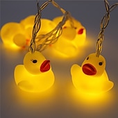 abordables Guirlandes lumineuses à piles-licorne led guirlandes lumineuses animal mignon décor pour chambre d&#039;enfants à piles 1.8m10leds pour vacances lumières mur fenêtre arbre lumières décoratives cour de fête &amp; jardin chambre d&#039;enfant