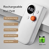 abordables Protections personnelles-30000 tr/min perceuse à ongles rechargeable pour manucure pédicure coupe de ruban portable perceuse à ongles outil de salon