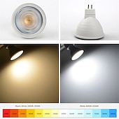 economico Faretti a LED-20 pz 10 pz 6 w faretto binario led lampadina 600lm gu10 mr16 6 led perline smd 60 w alogena equivalente dimmerabile bianco caldo freddo 220-240 v