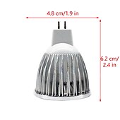abordables Spots LED-9pcs 12w led ampoule projecteur 1200lm mr16 mr16 cob dimmable blanc chaud lumière du jour éclairage sur rail (équivalent halogène 90w)