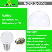 Χαμηλού Κόστους LED Λάμπες Globe-12 τεμ. 6w λάμπα led globe 600lm e27 e26 g45 20 χάντρες led smd 2835 60w ισοδύναμο αλογόνου ζεστό ψυχρό λευκό 110-240v