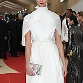 cheap Cape-Women's Wrap Bolero Bridal's Wraps Wedding Guest 's Wraps  Bridal Sleeveless Satin Wedding Wraps With Pure Color For Wedding All Seasons dress to impress