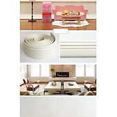 cheap Wallpaper-Solid Color 3D Foam Panel Tape Strip Wallpaper Border Waistline Peel and Stick Self Adhesive PVC/Vinyl Modern Waterproof Wall Decal for Room Multiple Size