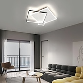 tanie Ściemnialne lampy sufitowe-50cm ściemniane geometryczne kształty lampy sufitowe aluminium stylowe malowane wykończenia współczesny nowoczesny 220-240v