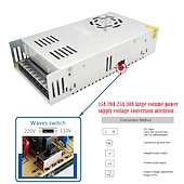 tanie Zasilanie-Konwerter przełącznika 110v/240v ac na dc dc12v 2a-30a 24w-360w zasilacz uniwersalny transformator napięcia stabilizowanego sterownik adaptera odpowiedni do listwa świetlna led system bezpieczeństwa