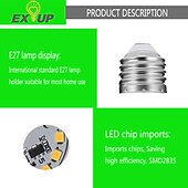 Χαμηλού Κόστους LED Λάμπες Globe-12 τεμ. 6w λάμπα led globe 600lm e27 e26 g45 20 χάντρες led smd 2835 60w ισοδύναμο αλογόνου ζεστό ψυχρό λευκό 110-240v