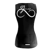 abordables Maillots de mujer-Mujer Chaleco de Ciclismo Maillot de Ciclismo Graphic Gracioso Sin Mangas Bicicleta Maillot Camiseta con 3 bolsillos traseros MTB Bicicleta Montaña Ciclismo Carretera Secado rápido Bandas