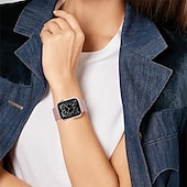 Χαμηλού Κόστους Ζώνες Apple Watch-Μιλανέζικη Πλέξη Συμβατό με Ζάντα ρολογιού Apple Watch 38mm 40mm 41mm 42mm 44mm 45mm 49mm Γυναικεία Μαγνητικό κούμπωμα Ρυθμιζόμενο Ανοξείδωτο Ατσάλι Ανταλλακτικό λουράκι ρολογιού για iwatch Series