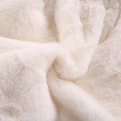 voordelige Meisjes Nepbont Jassen-Kinderen Voor meisjes Jas van imitatiebont Effen Kleur Actief Veters School jas bovenkleding 2-8 jaar Winter Zwart Wit Rood