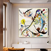 economico Quadri famosi-dipinto a mano dipinto a olio wall art wassily kandinsky intaglio astratto decorazione della casa arredamento tela arrotolata senza cornice non allungata