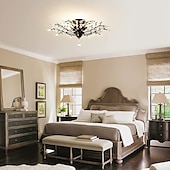 cheap Chandeliers-Crystal Chandelier Retro 4 Heard 8 Heard Chandeliers K9 Transparent Crystal Chandelier Ceiling Lamp Living Room Bedroom Dining Room Porch Corridor