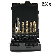 economico set di punte da trapano-6pc hss maschio composito 60mm asta di prolunga perforatrice e maschiatrice con set di utensili per maschiatura e smussatura di fori