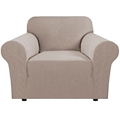 baratos Tampa da poltrona e capa de cadeira sem braço-Multifit elastano jacquard sofá slipcover antiderrapante fácil cuidado pet scratch guard t-almofada, protetor de móveis elegante para casa