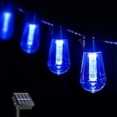 cheap Solar String Lights-Solar Bulb String Lights Outdoor Solar Waterproof Retro Bulb Fairy String Lights 3M-10LEDs 5M-20LEDs 7M-30LEDs for Cafe Wedding Party Patio Holiday Decoration IP65 Garden Light