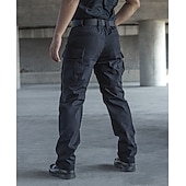 ieftine Pantaloni Cargo-Bărbați Παντελόνι πεζοπορίας Pantaloni de lucru Pantaloni de marfă tactici Militar Vară Primăvară În aer liber Ripstop Rezistent la Vânt Uscare rapidă Multi buzunar Pantaloni Talie elastică Buzunar