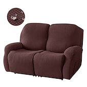 voordelige Fauteuilhoes-waterdichte relaxfauteuilhoezen bordeauxrode tweezitsbank relaxfauteuilhoes stretch 2-zitsbankhoes wasbare stoelhoesbeschermer voor honden huisdier (2 rugleuninghoezen, 2 zittinghoezen, 2