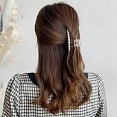 economico Accessori per acconciature-5 pezzi clip di artigli per capelli di grandi dimensioni clip di capelli neri bianchi spessi clip di mascelle per capelli lunghi barrettes accessori per capelli per donne e ragazze
