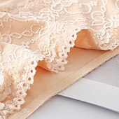 olcso Női alsóneműk-női rövid fehérnemű 1 db fehérnemű divat egyszerű szexi csipkelyuk virág magas derék szexi fekete lila rózsaszín m l xl otthoni ruhák