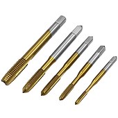 cheap Drill Bit Set-Straight Groove Tap M3-M8 High Speed Steel Tapping Internal Thread Hole Opener For Titanium-plated Screw Point Machine