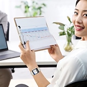 זול להקות Apple Watch-כיסוי טלפון מעור טבעי עבור סמסונג גלקסי Z Fold 5/Z Fold 4/Z Fold 3 - כיסוי נגד זעזועים עם מגן עדשה מצלמה