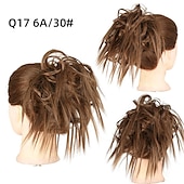 abordables Chignons-ébouriffé chignon désordonné chignon postiche extension de cheveux queue de cheval avec élastique élastique chignon queue de cheval postiche extensions de cheveux synthétiques chouchous queue de