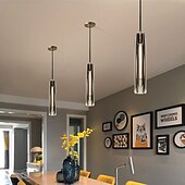 cheap Pendant Lights-8cm Pendant Lantern Design Line Design Geometric Shapes Pendant Light Copper Artistic Style Modern Style Stylish Brass Artistic Modern 85-265V
