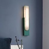 cheap Indoor Wall Lights-Marble Wall Lamp Bedroom Bedside Lamp Nordic Living Room Stair Aisle Lamp Minimalist Hotel Home Stay Lamp