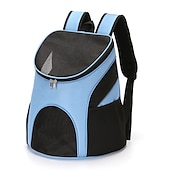 baratos Essenciais de Viagens para Cães-Mochila portátil de malha dobrável para cães, bolsa respirável, gato para cães, bolsa de ombro dupla para transporte ao ar livre de grande capacidade