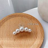 economico Accessori per acconciature-5 pezzi clip di artigli per capelli di grandi dimensioni clip di capelli neri bianchi spessi clip di mascelle per capelli lunghi barrettes accessori per capelli per donne e ragazze