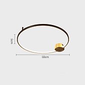 cheap Dimmable Ceiling Lights-60cm Ceiling Light Dimmable Circle / Round Design Ceiling Lights Copper Modern Style Classic Novelty LED Modern 220-240V