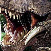 ieftine Animale 3D pentru băieți-copii băieți tricou mânecă lungă imprimeu 3d dinozaur animal decolteu verde copii topuri toamna primăvară modă activă zilnic zilnic în aer liber potrivire obișnuită 3-12 ani