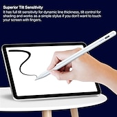 preiswerte Stylus-Stifte-Universal Stylus Stifte für Apple Samsung Huawei Touchscreens wiederaufladbarer digitaler stilvoller Kugelschreiber Universal für iPhone/iPad Pro/Mini/Air/Android und die meisten kapazitiven