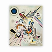 お買い得  名画-手作りの手描きの油絵壁アートワシリーカンディンスキー抽象彫刻絵画家の装飾の装飾ロールキャンバスフレームなしストレッチなし