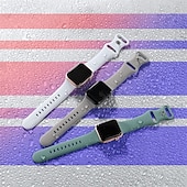 baratos Pulseiras de Apple Watch-Pacote com 6 Pulseira Esportiva Compatível com Pulseira Apple Watch 38mm 40mm 41mm 42mm 44mm 45mm 49mm Feminino Masculino Impermeável Silicone macio pulseira de substituição para Série iwatch Ultra 8