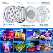 economico Luci subacquee-Submersible lights 13 leds pool pond light rgb with remote underwater night light ip68 magnet bright lamp for pond aquarium new 2022