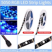 levne Ovládání přes WiFi-5m 16,4ft chytrá televize LED podsvícení proužek světlo usb rgb aplikace bluetooth ovládání synchronizace hudby změna barvy smd 5050 pro PC monitor herna 5v
