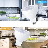 economico Faretti a LED-20 pz 10 pz 6 w faretto binario led lampadina 600lm gu10 mr16 6 led perline smd 60 w alogena equivalente dimmerabile bianco caldo freddo 220-240 v