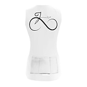 abordables Maillots de mujer-Mujer Chaleco de Ciclismo Maillot de Ciclismo Graphic Gracioso Sin Mangas Bicicleta Maillot Camiseta con 3 bolsillos traseros MTB Bicicleta Montaña Ciclismo Carretera Secado rápido Bandas