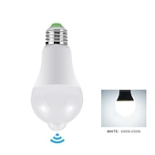 baratos Lâmpadas LED Redondas-4 peças 9w e27 led lâmpada noturna com sensor de movimento pir sensor de detecção de movimento a60 a19 220v