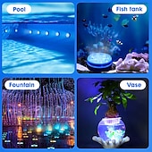 economico Luci subacquee-Submersible lights 13 leds pool pond light rgb with remote underwater night light ip68 magnet bright lamp for pond aquarium new 2022