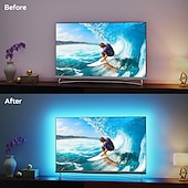 economico Controllo a distanza-luci di striscia a led rgb 5m 10m 15m 20m luci a led cambio colore flessibile smd con telecomando ir e adattatore 100-240v per casa camera da letto cucina tv luci posteriori decorazioni fai da te dc12v