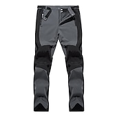 abordables pantalones activos para hombre-Hombre Pantalones para senderismo Pantalones con forro polar Pantalones de protección Invierno Al aire libre Mantiene abrigado Resistente al Viento Transpirable Resistente al Agua Pantalones / Vellón