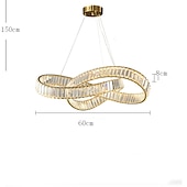 cheap Chandeliers-60cm Pendant Lantern Design Pendant Light Metal Electroplated Modern 220-240V