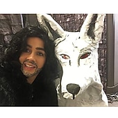 snow king peruk kort svart lockigt cosplay peruk för män cosplay herr halloween peruker billiga Filmkaraktär peruker-snow king peruk kort svart lockigt cosplay peruk för män cosplay herr halloween peruker