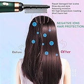economico Rasatura e depilazione-asciugacapelli con pettine asciugacapelli pettine arricciacapelli per capelli rullo ionico spazzola per raddrizzare i capelli spazzola professionale rapida a secco bigodino di capelli ferro